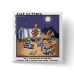 Coffee Pot Genie Pinback Buttons