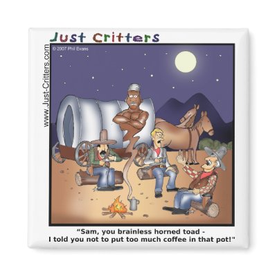 Coffee Pot Genie Fridge Magnets by JustCritters
