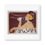 Coffee Rajah Vintage Hot Coffee Drink Ad magnets