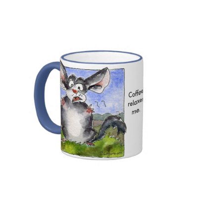 Coffee Relaxes Me!  Funny Cartoon Mug by zooogle