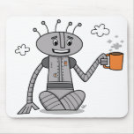 Coffee Robot - Mouse Pad mousepads