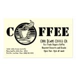 Coffee Shop Steaming Cup Cafe Business Card