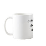 Coffee soothes the savage black belt mug