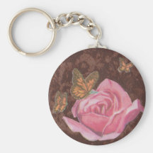 Coffee Splash & Butterfly Kisses Keychain