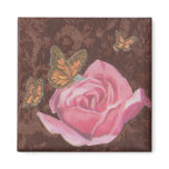 Coffee Splash & Butterfly Kisses Refrigerator Magnet