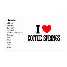 Coffee Springs, Alabama City Design Business Cards