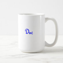 coffeemug with "Doc" logo