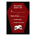 Coffin Ebony III (Red) RSVP Card - LND