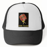 Cognac Pellisson Vintage Wine Drink Ad Art Mesh Hat