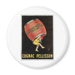 Cognac Pellisson Vintage Wine Drink Ad Art magnets