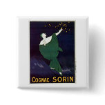 Cognac Sorin Vintage Wine Drink Ad Art Pinback Buttons
