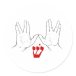 Cohanim (Kohan) Hands with SHIN stickers