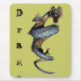Coiled To Strike Dragon Asian Mousepad
