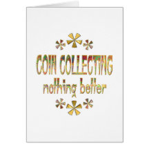 COIN COLLECTING GREETING CARD