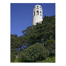 Coit Towe on Telegraph Hill Postcard
