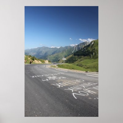 Col du Soulor after the tour. Poster by velopeloton
