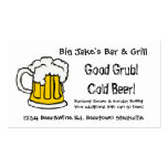 Cold Beer Bar and Grill Restaurant or Liquor Store Business Card Templates