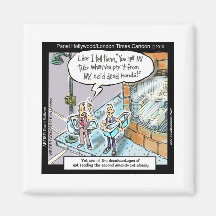 Cold Clean Hands W/Guns Funny Gifts & Tees Magnets