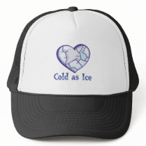 cold ice heart mesh hats