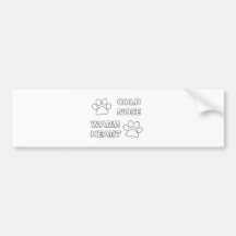 Cold Nose Warm Heart Bumper Stickers