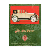 Cole Aero Eight ~ Vintage Automobile Ad Post Card