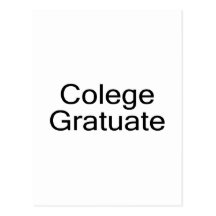 Colege Gratuate (College Graduate) Post Card
