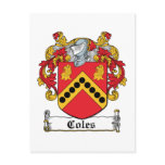 Coles Family Crest postcards