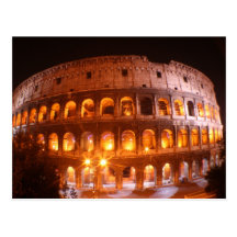 Colesseum at Night Postcard