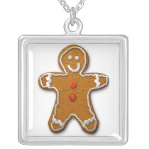 colgante cuadrado con galleta joyeria