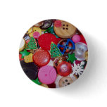 Collage with Christmas Tree Buttons