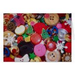 Collage with Christmas Tree Buttons Card