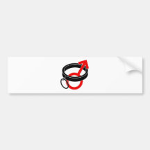 Collared male symbol. bumper sticker
