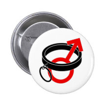 Collared male symbol. buttons