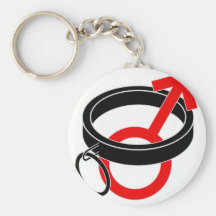 Collared male symbol. key chains