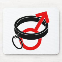 Collared male symbol. mouse pad