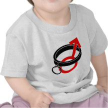 Collared male symbol. shirt