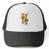 ColleaguePatch_wood 3 Trucker Hats