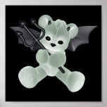 ♥ Collectable Art ♥ Devil Teddy Bear ♥ (bear1) Poster