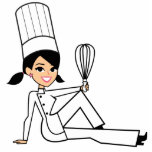 Collectable Kitchen Chef Acrylic Sculpture Photo Cutout