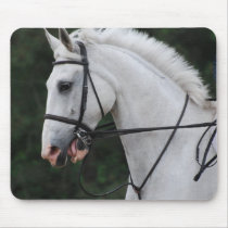 Collected White Horse  Mouse Pad