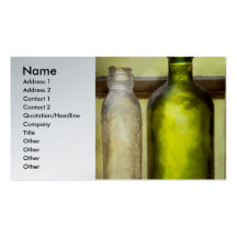 Collector - Bottles - Still life of three bottles Business Card Templates
