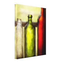 Collector - Bottles - Still life of three bottles Canvas Print