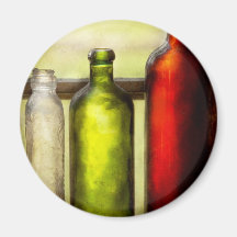 Collector - Bottles - Still life of three bottles Fridge Magnet