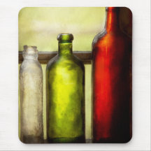 Collector - Bottles - Still life of three bottles Mousepad