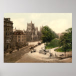 College Green, Bristol England, antique print