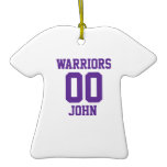 College Sports Jersey Custom Ornaments