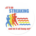 College Streaking stickers