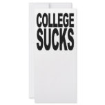 College Sucks rack cards