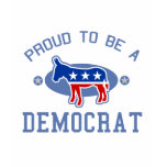 Collegiate Proud Democrat t-shirts