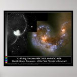 Colliding Galaxies Hubble Telescope posters